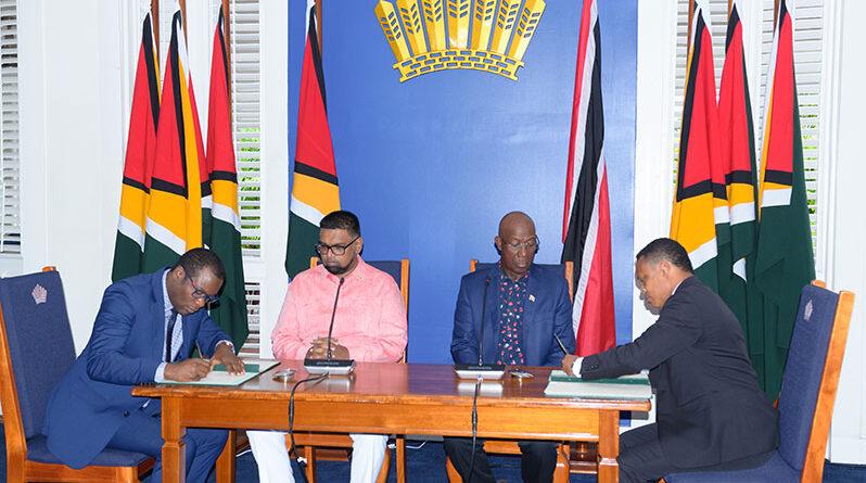 Guyana, Trinidad ink agreement to boost cooperation – Guyana Chronicle
