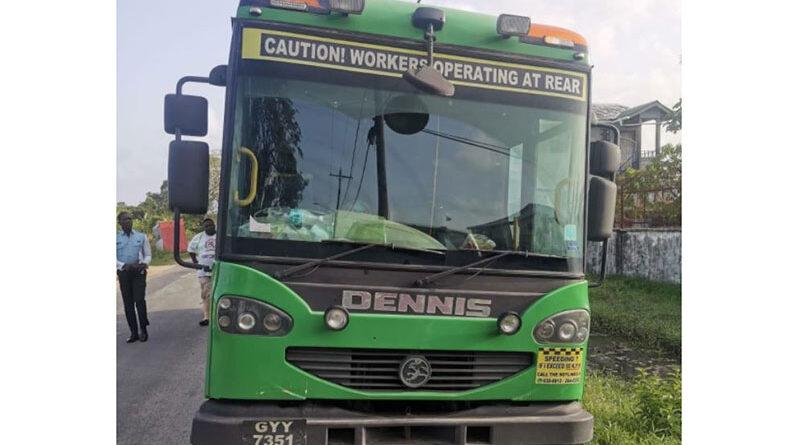 Pensioner dies in mishap with garbage truck  – Guyana Chronicle