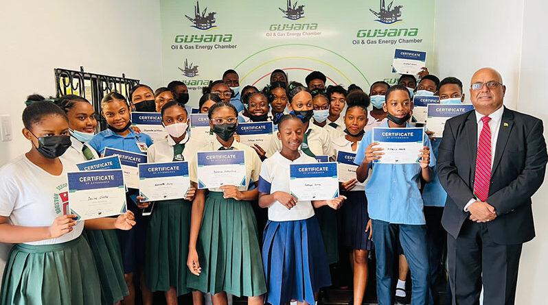 Secondary school students briefed on O&G sector – Guyana Chronicle